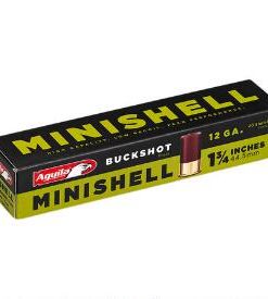 Aguila MiniShells 12 Gauge Ammunition 20 Rounds 1-3/4″ Shell #4 and #1 Buckshot Combination 5/8oz 1200fps