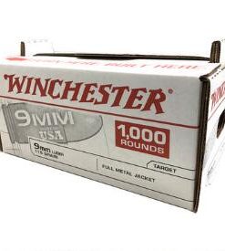 Winchester USA 9mm Luger Ammunition 100 Rounds FMJ 115 Grains USA9MMVP