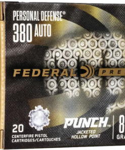 Federal Premium Personal Defense Punch Ammunition 380 ACP 85 Grain Jacketed Hollow Point