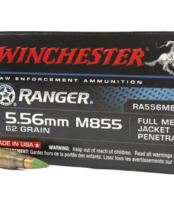 Winchester Ranger Law Enforcement Ammunition 5.56x45mm NATO 62 Grain M855 SS109 Penetrator Full Metal Jacket