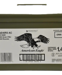 Federal American Eagle Ammunition 40 S&W 165 Grain Full Metal Jacket Ammo
