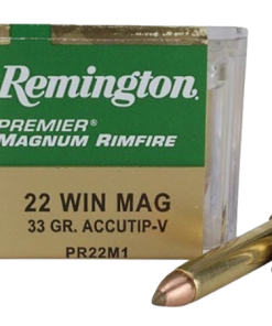 Remington Premier Ammunition 22 Winchester Magnum Rimfire (WMR) 33 Grain AccuTip