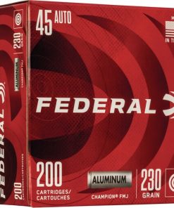 Federal Champion Ammunition 45 ACP 230 Grain Full Metal Jacket Aluminum Case
