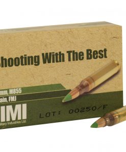 IMI Ammunition 5.56x45mm NATO 62 Grain M855 SS109 Penetrator Full Metal Jacket Boat Tail