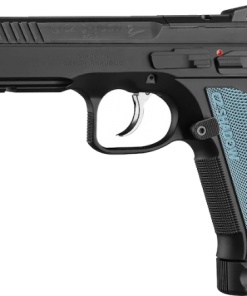 CZ-USA CZ Shadow 2 Optics-Ready Pistol 9mm Luger 45 APC" Barrel Black Slide Blue Grips 19-Round