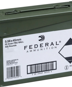 Federal Ammunition 5.56x45mm NATO 55 Grain XM193 Full Metal Jacket Boat Tail Ammo